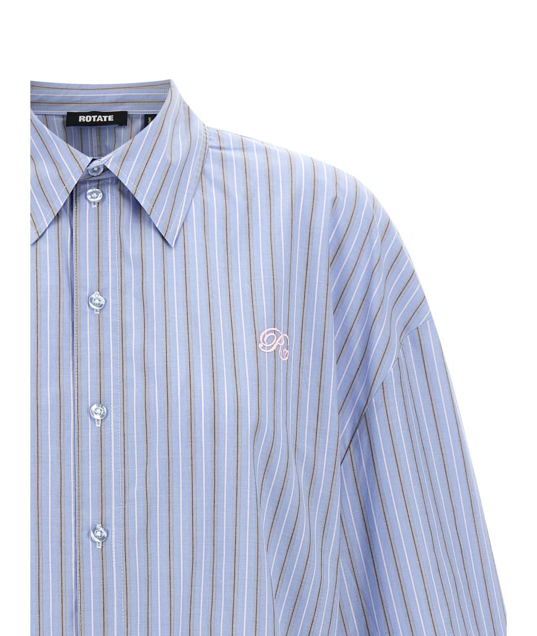 ROTATE Голубая хлопковая блузы, фото 3