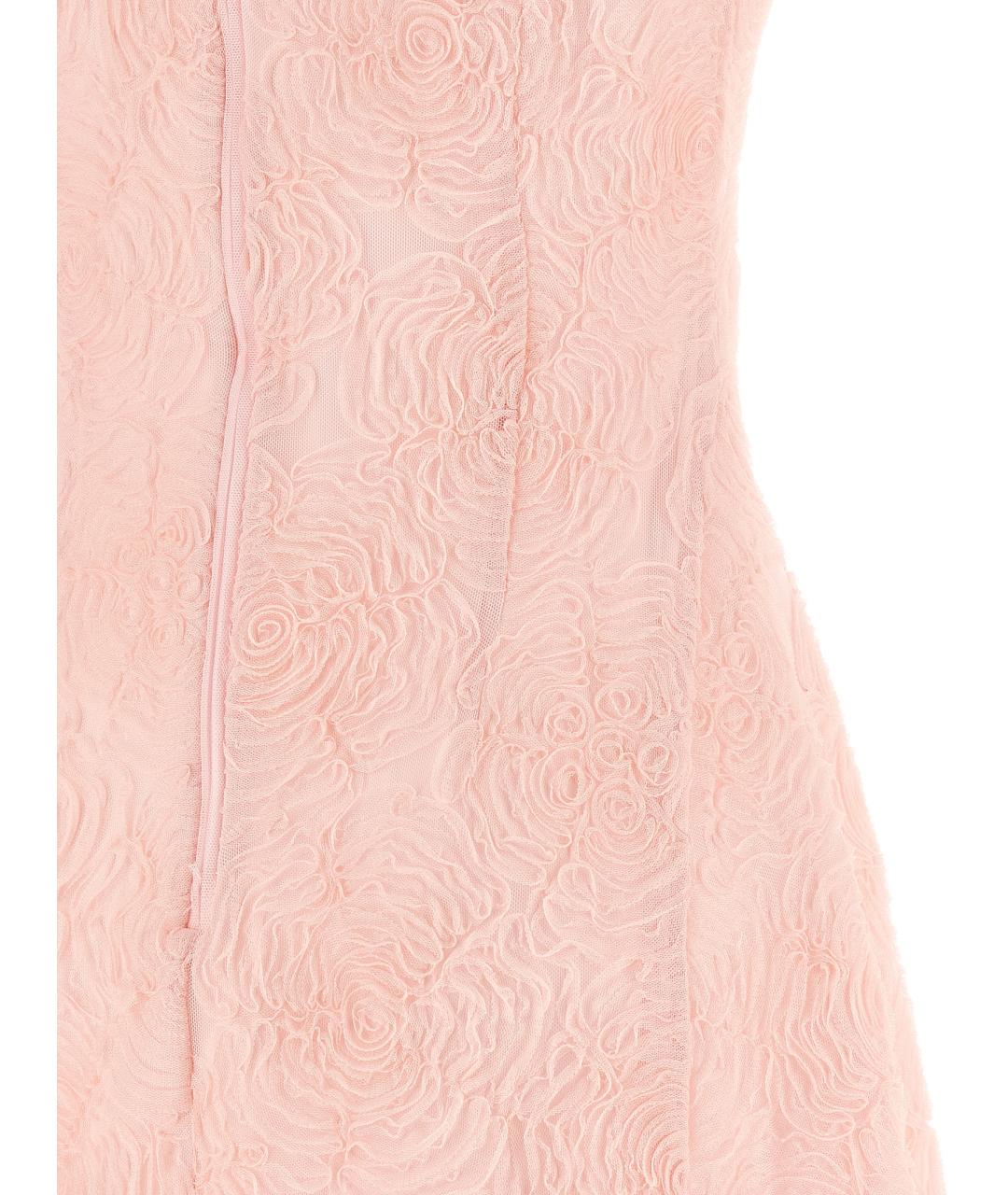 ROTATE Розовое полиэстеровое повседневное платье, фото 4