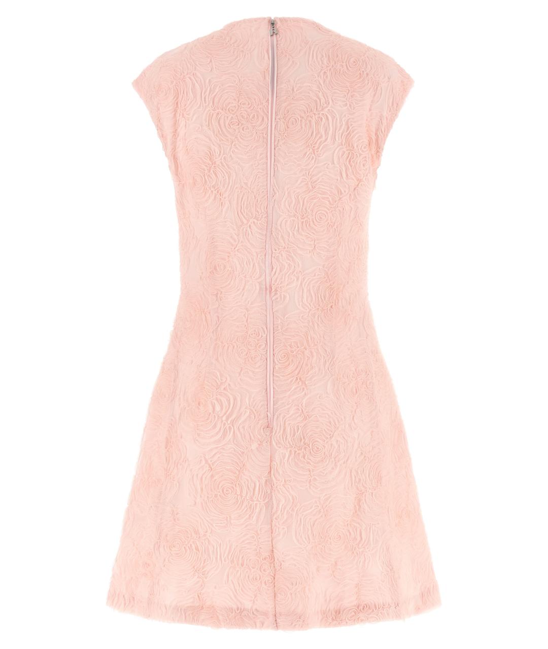 ROTATE Розовое полиэстеровое повседневное платье, фото 2