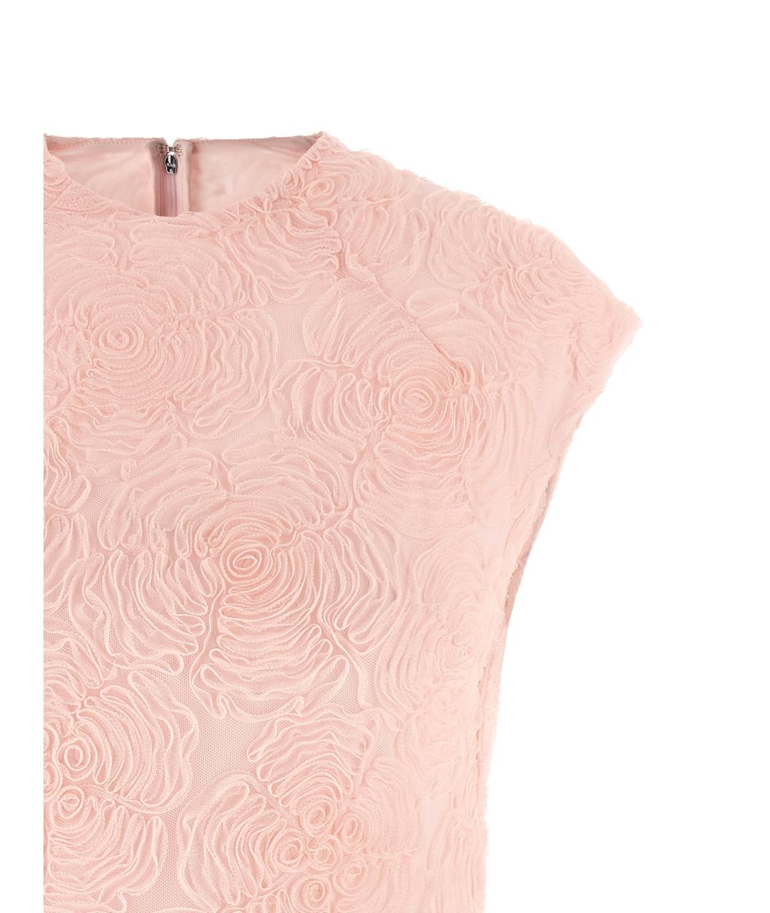 ROTATE Розовое полиэстеровое повседневное платье, фото 3