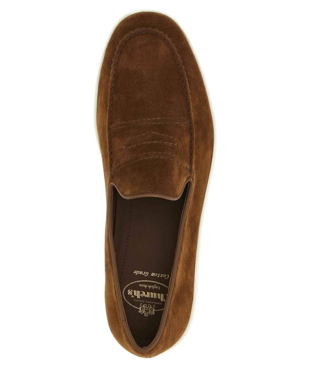 CHURCH'S Коричневые кожаные лоферы, фото 4