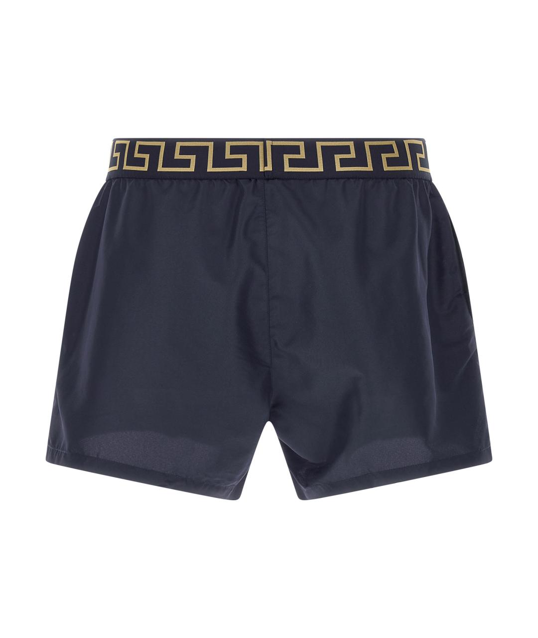 VERSACE Синие полиэстеровые плавки, фото 2