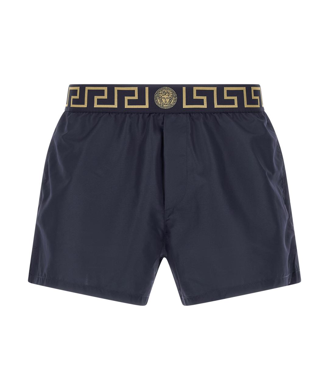 VERSACE Синие полиэстеровые плавки, фото 1