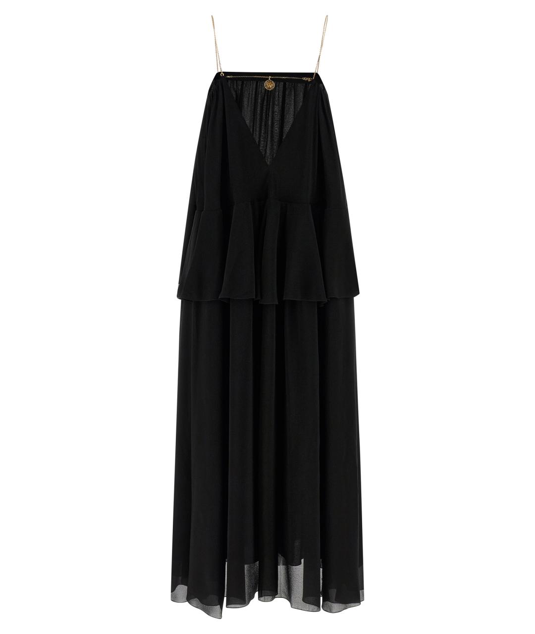 CHLOE Черное шелковое платье, фото 2