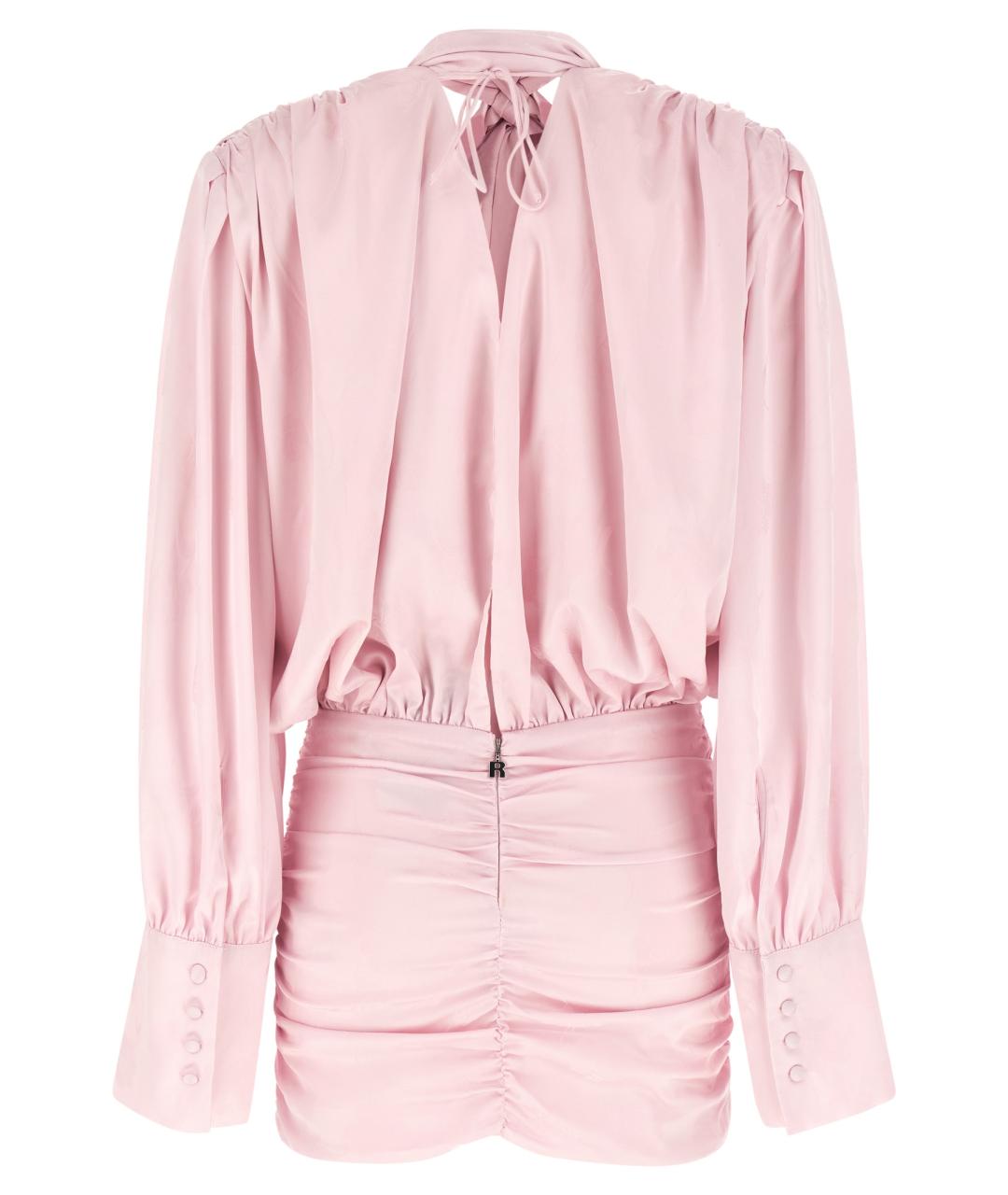 ROTATE Розовое полиэстеровое платье, фото 2