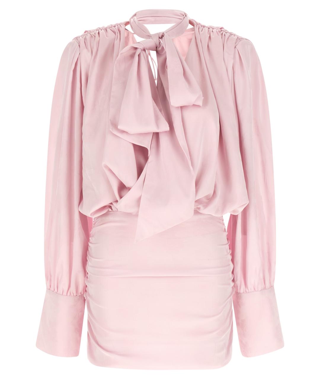 ROTATE Розовое полиэстеровое платье, фото 1