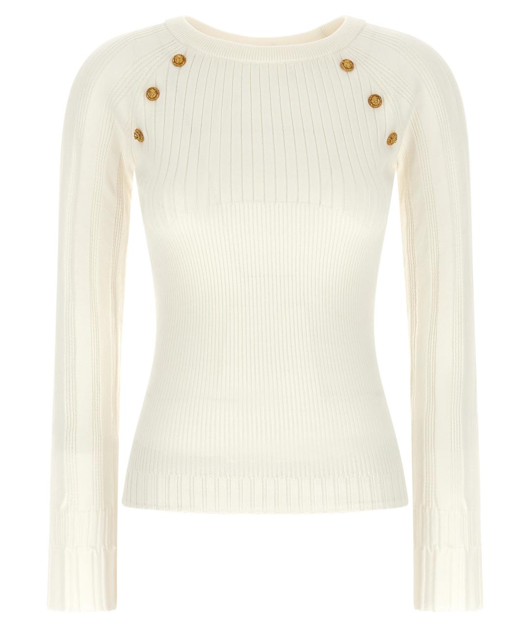 BALMAIN Белый вискозный кардиган, фото 1