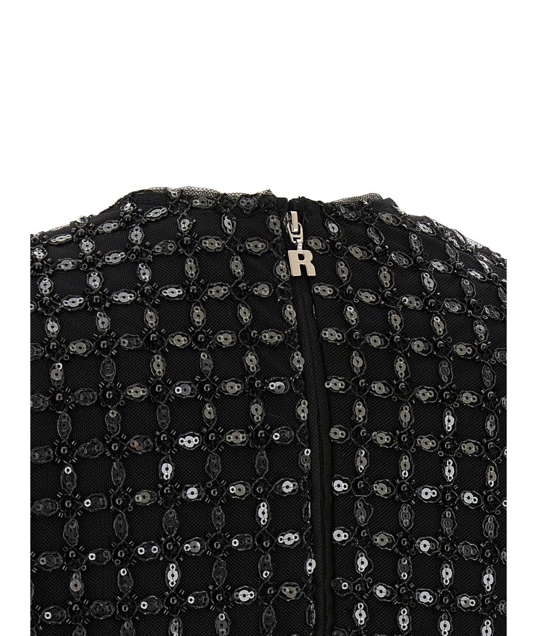 ROTATE Черная полиэстеровая блузы, фото 4