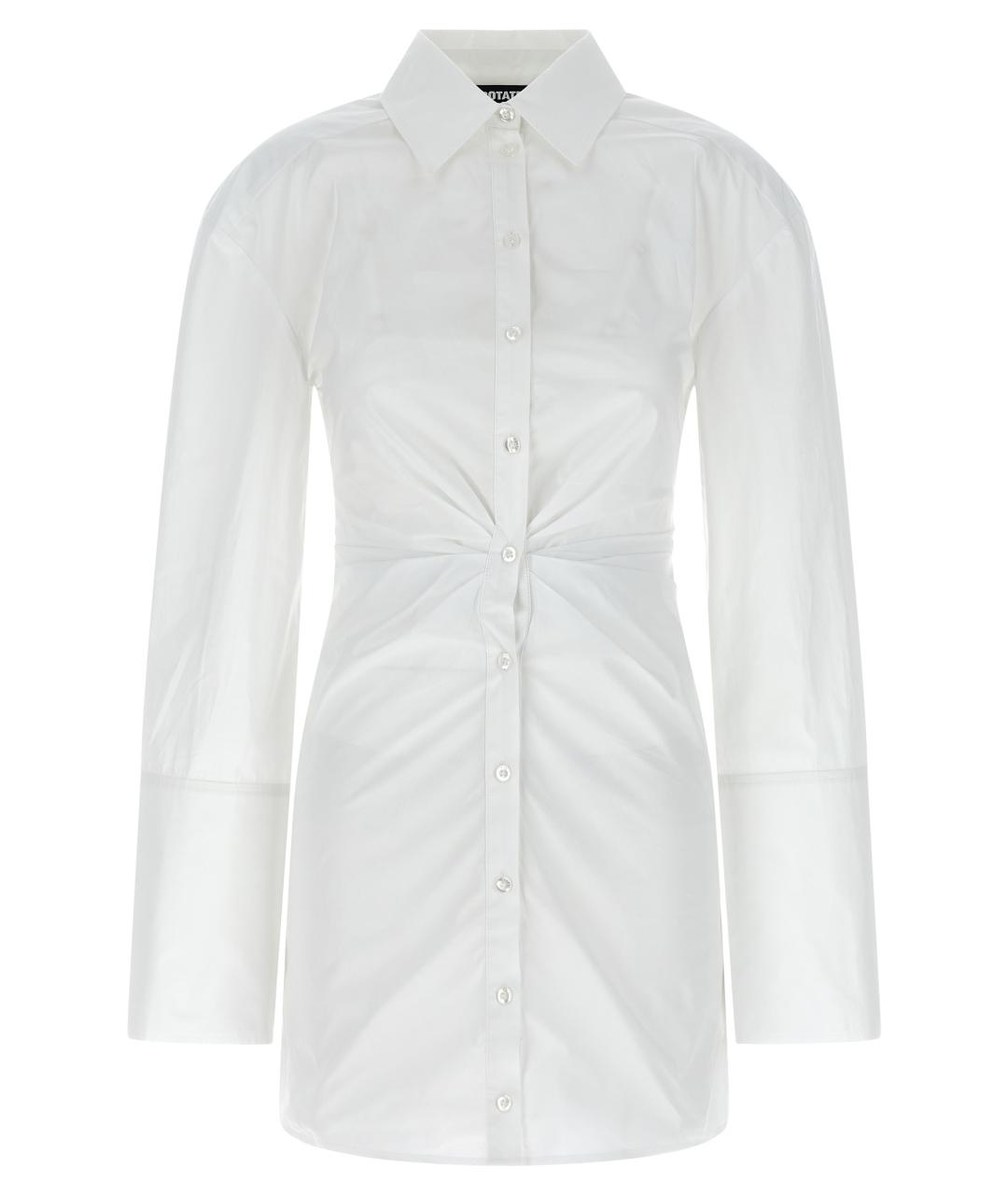 ROTATE Белое хлопковое платье, фото 1