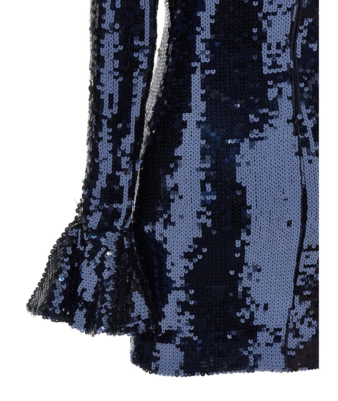 ROTATE Синее полиэстеровое вечернее платье, фото 4