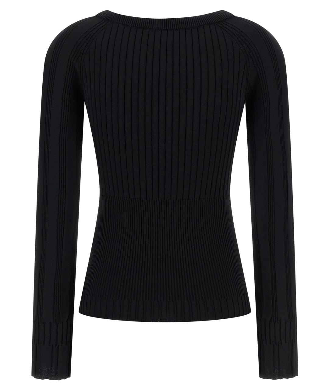 BALMAIN Черный вискозный кардиган, фото 2