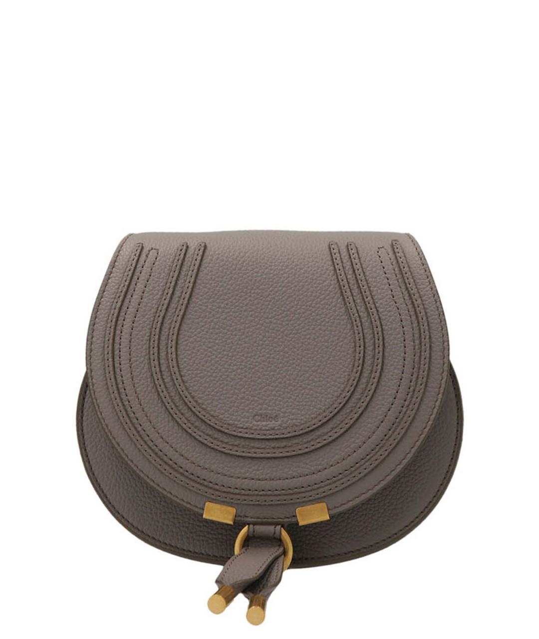 CHLOE Серая кожаная сумка через плечо, фото 1