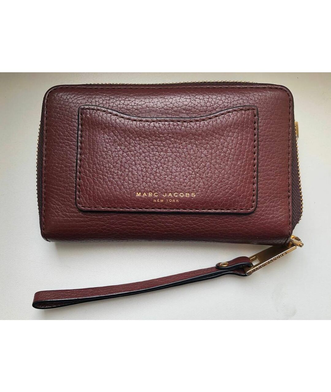 MARC JACOBS Бордовый кожаный кошелек, фото 2