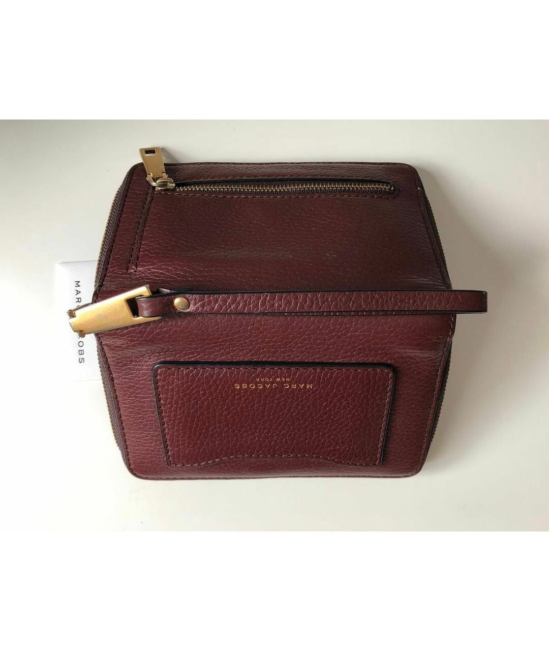 MARC JACOBS Бордовый кожаный кошелек, фото 3
