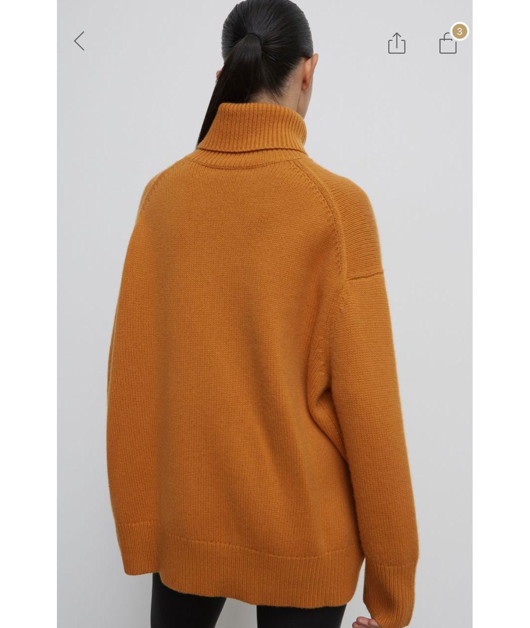 12 STOREEZ Оранжевый кашемировый джемпер / свитер, фото 5