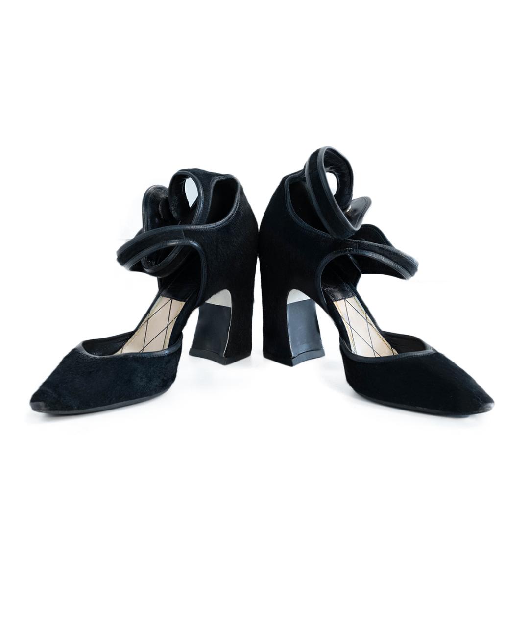 LOUIS VUITTON Черные кожаные туфли, фото 4