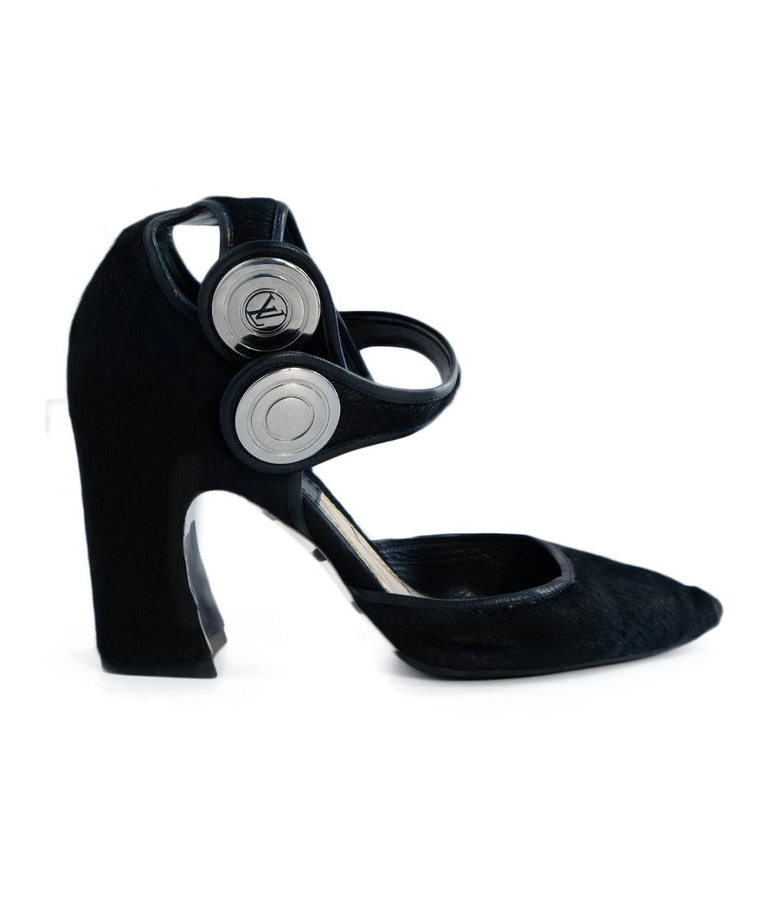 LOUIS VUITTON Черные кожаные туфли, фото 1