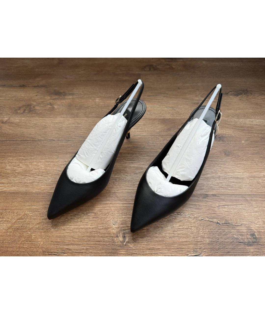 DOLCE&GABBANA Черные кожаные туфли, фото 6