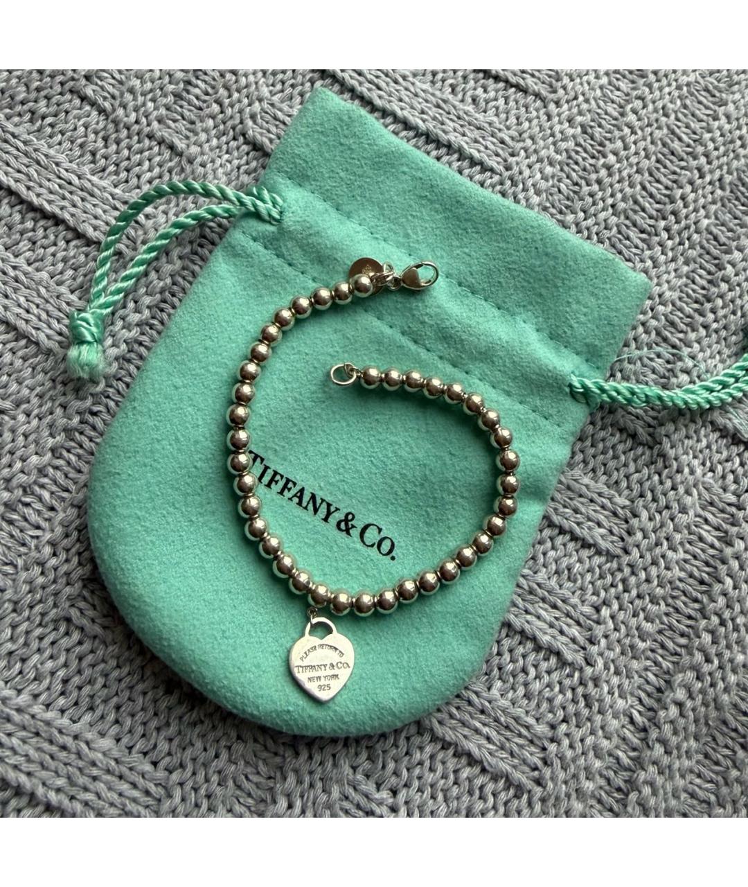TIFFANY&CO Серебрянный серебряный браслет, фото 5