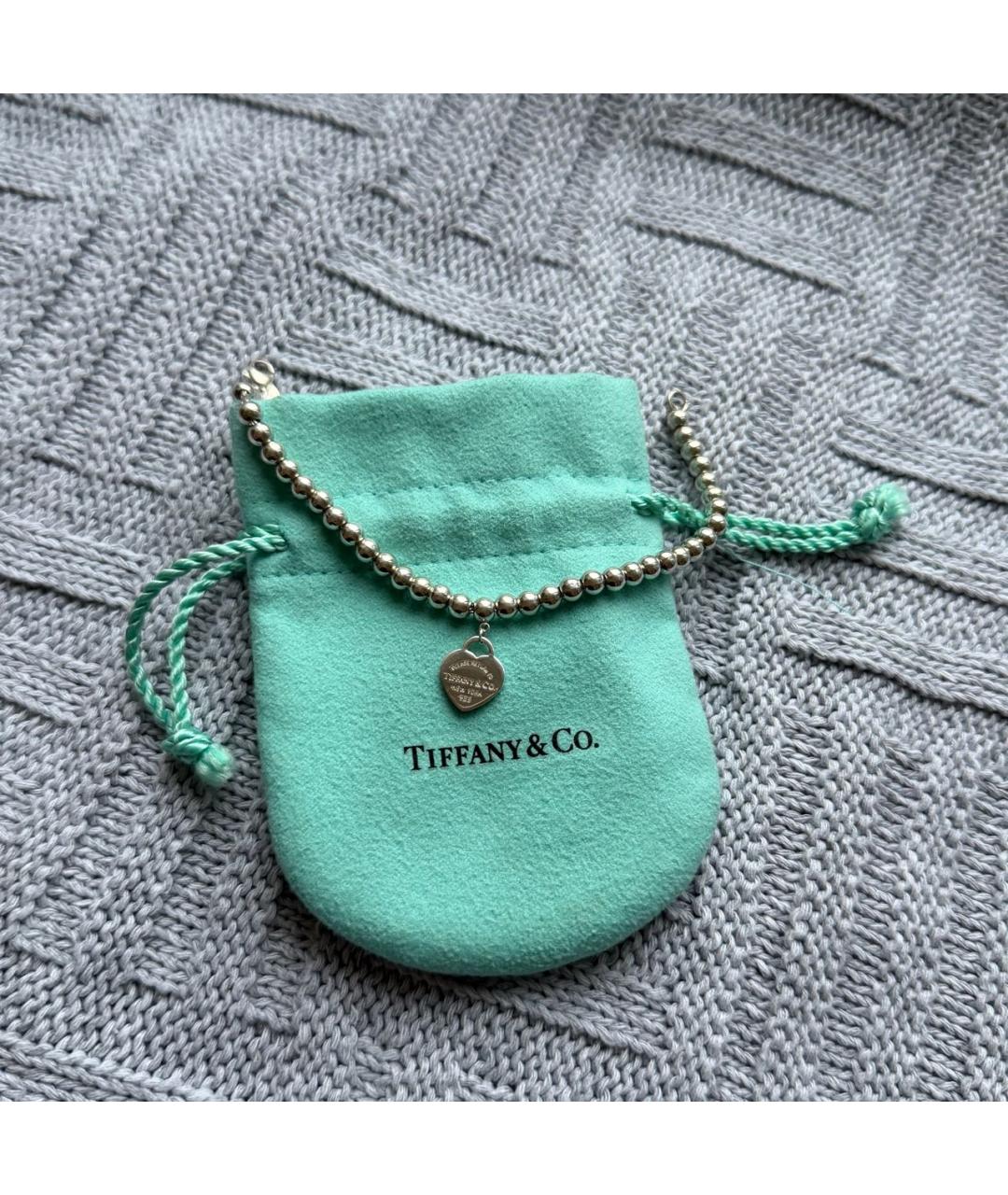 TIFFANY&CO Серебрянный серебряный браслет, фото 2