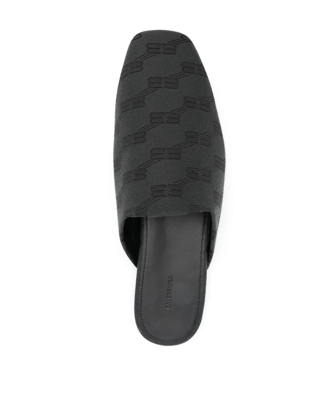 BALENCIAGA Серые кожаные мюли, фото 5