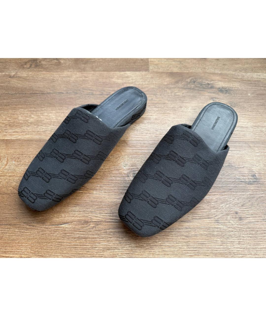 BALENCIAGA Серые кожаные мюли, фото 8