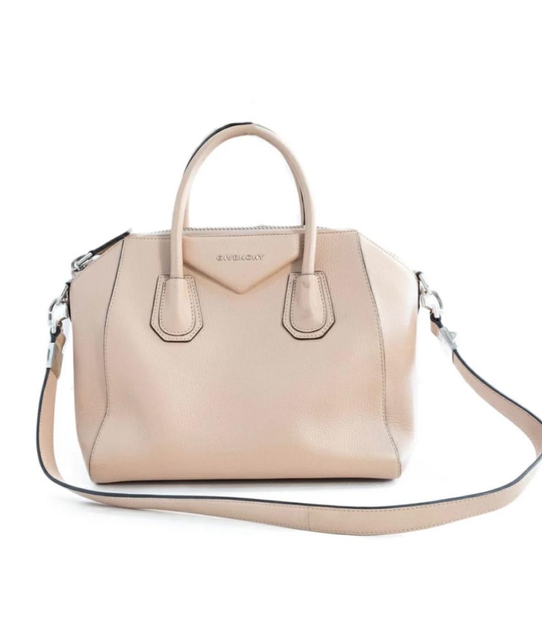 GIVENCHY Бежевая кожаная сумка тоут, фото 1