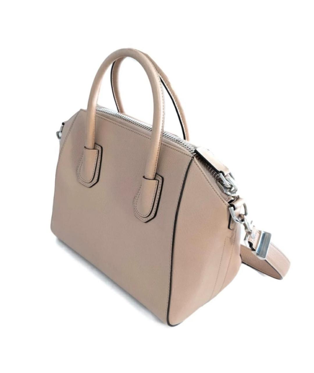 GIVENCHY Бежевая кожаная сумка тоут, фото 3
