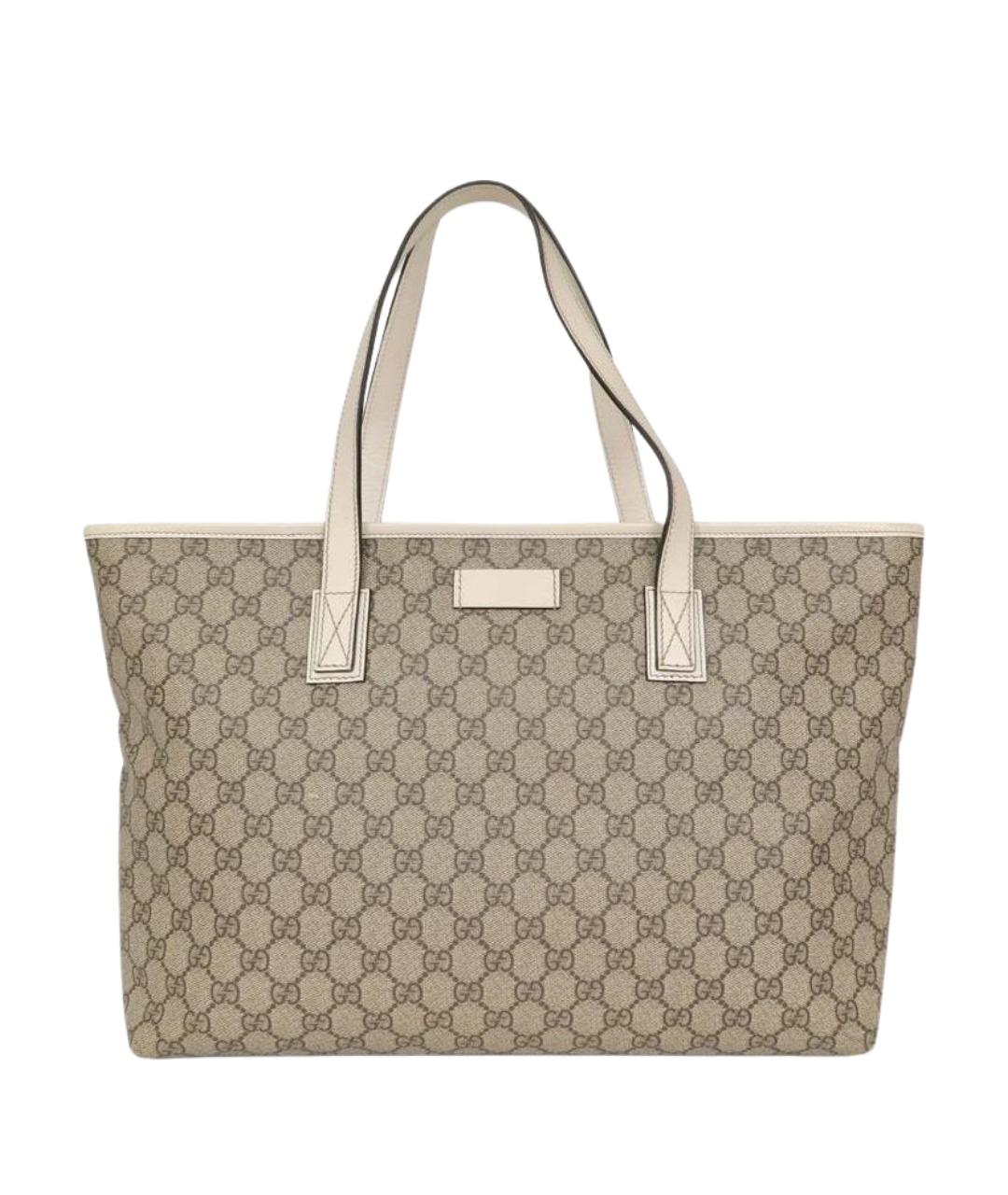 GUCCI Бежевая сумка тоут, фото 1