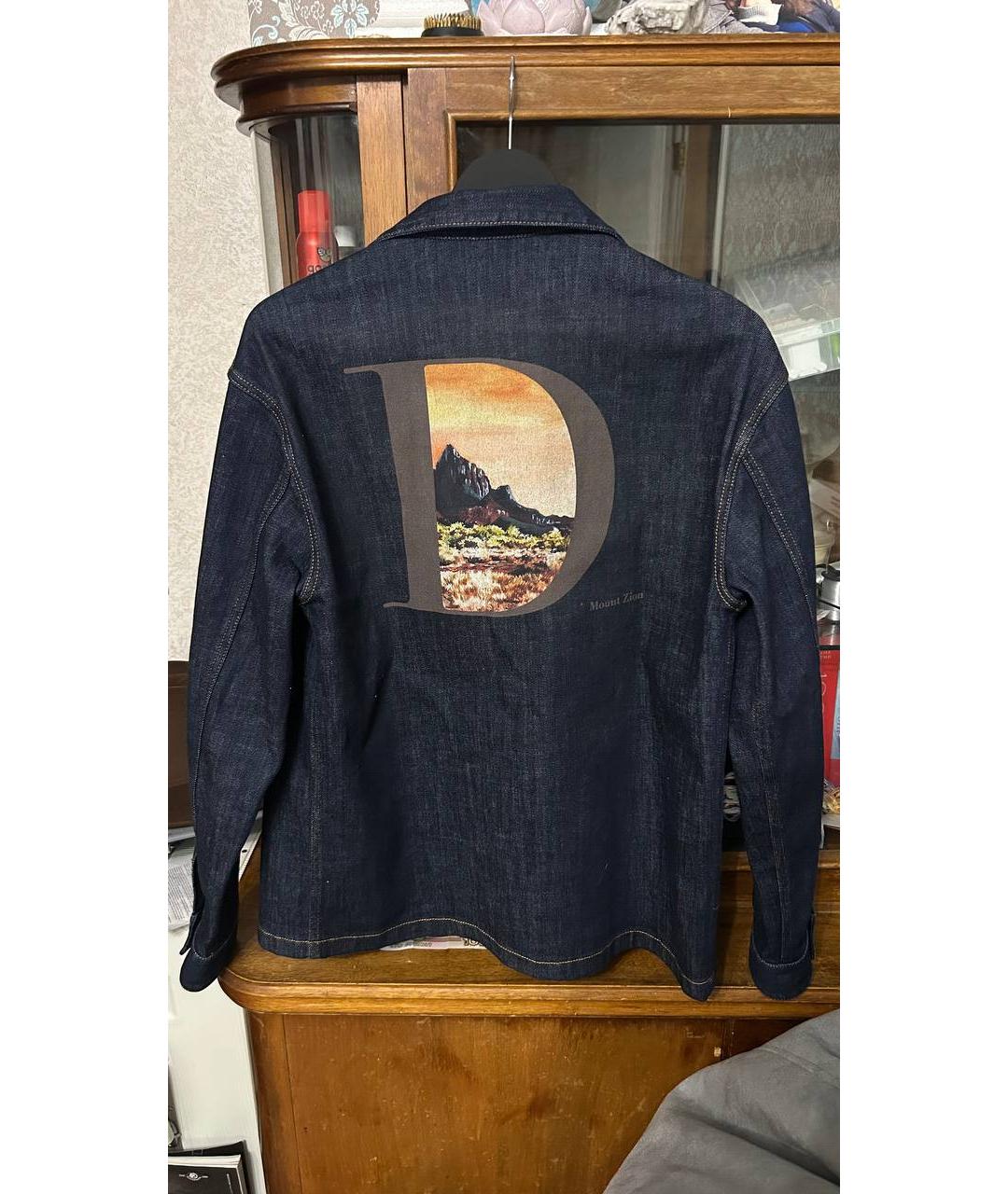 DIOR BEAUTY Темно-синяя деним куртка, фото 2