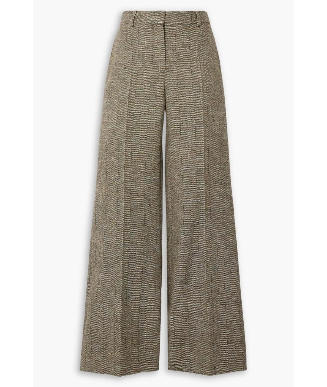 STELLA MCCARTNEY Коричневые прямые брюки, фото 5