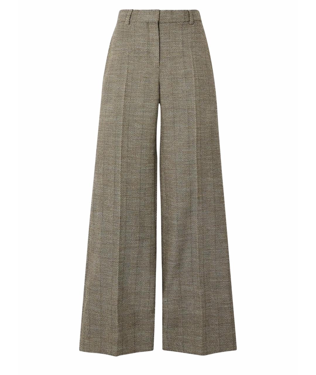 STELLA MCCARTNEY Коричневые прямые брюки, фото 1