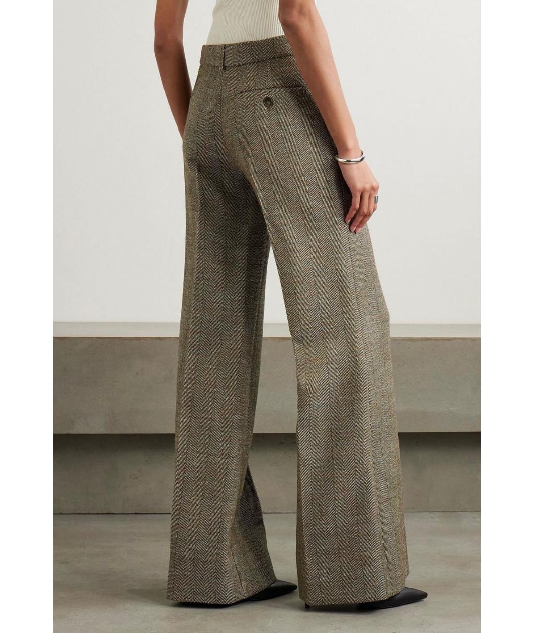 STELLA MCCARTNEY Коричневые прямые брюки, фото 4