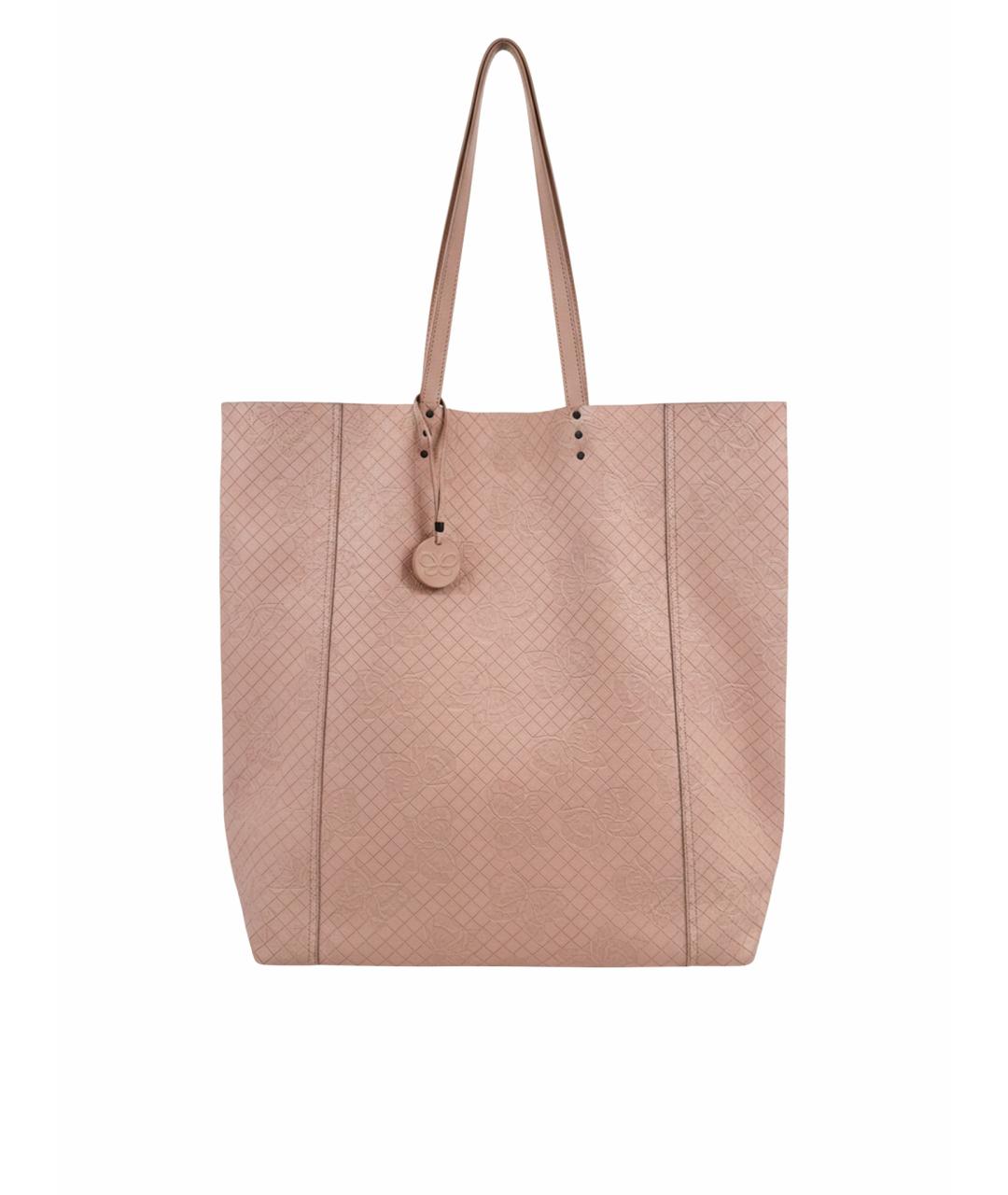 BOTTEGA VENETA Розовая кожаная сумка тоут, фото 1
