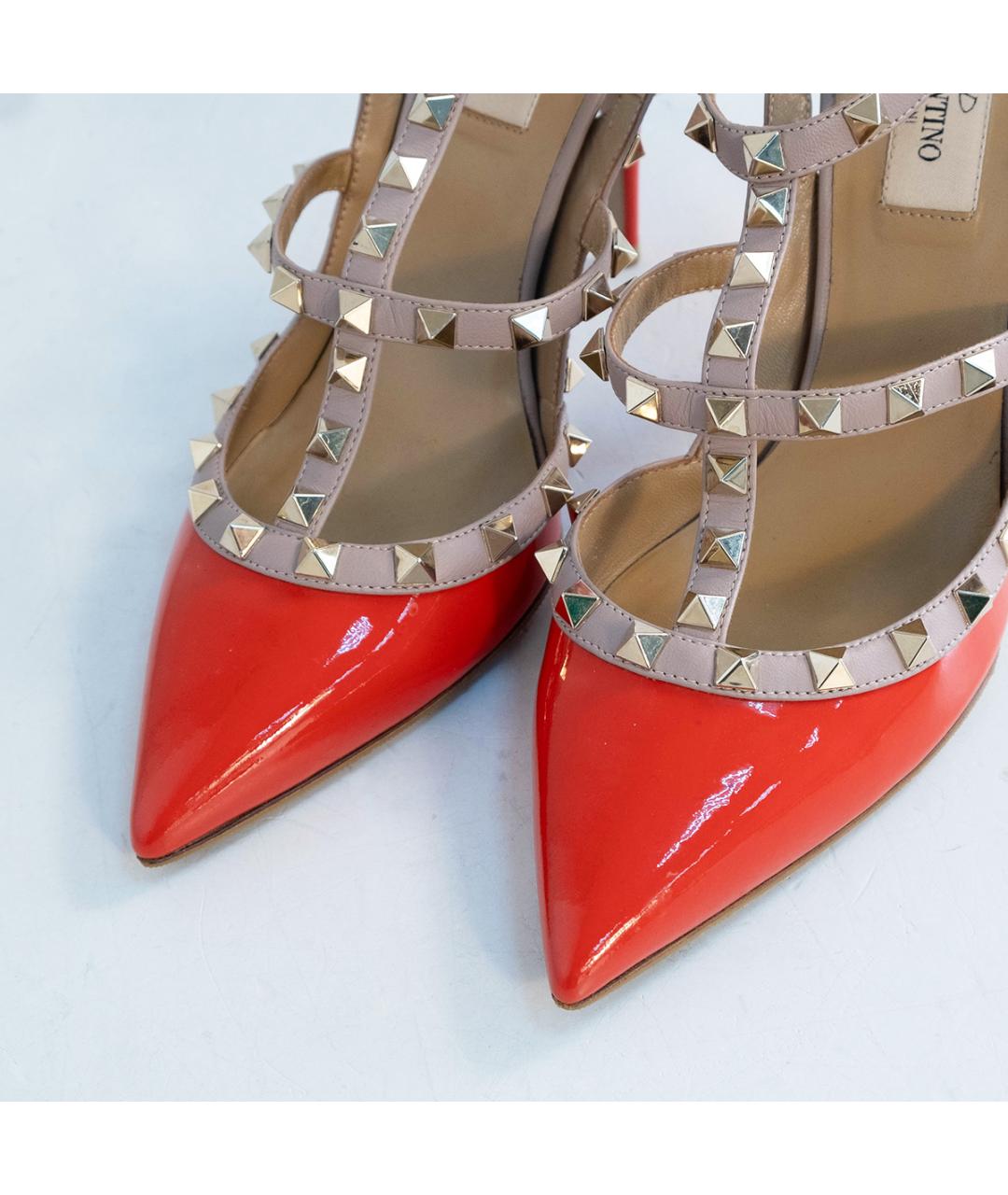 VALENTINO Красные кожаные туфли, фото 3