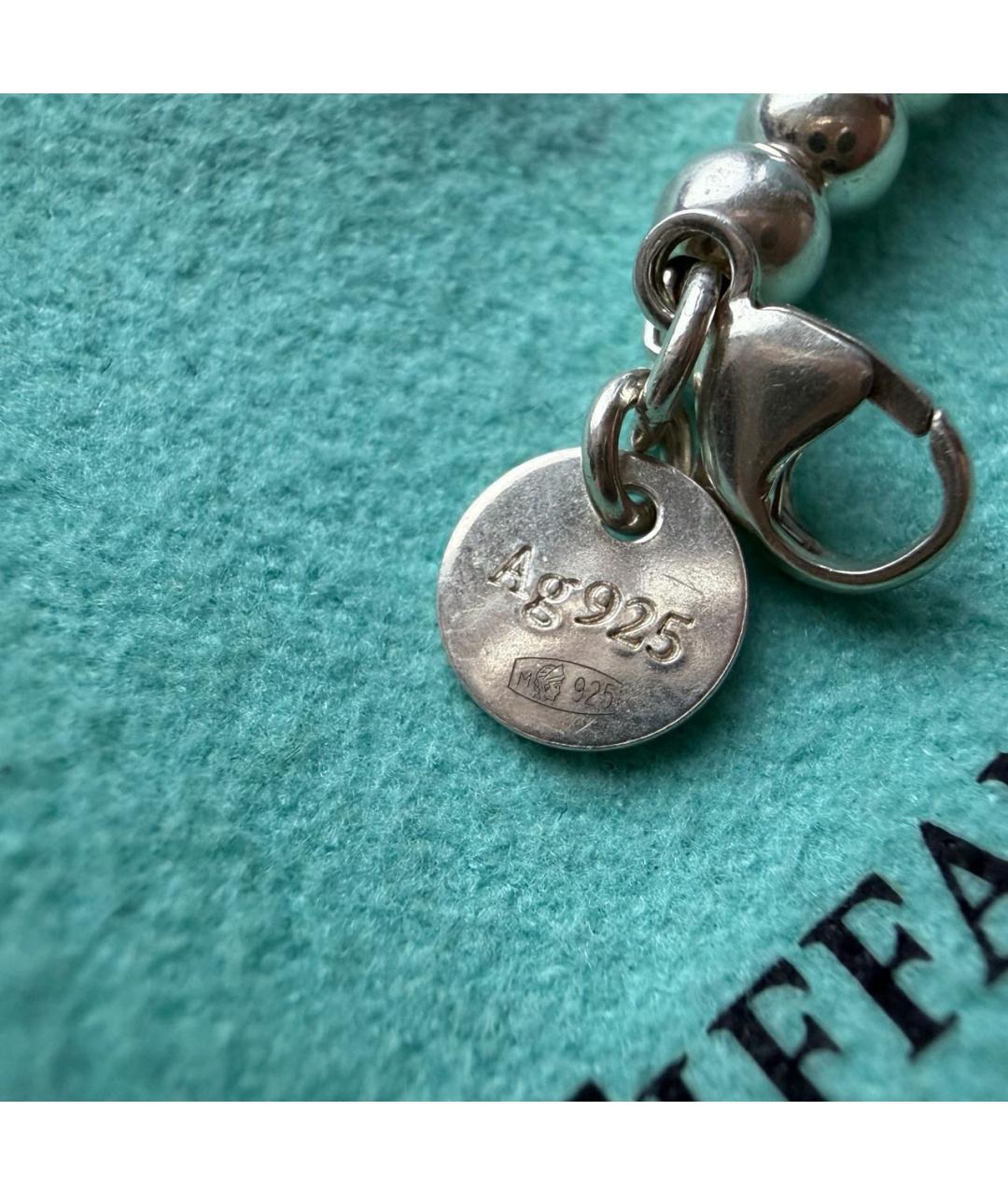 TIFFANY&CO Серебрянный серебряный браслет, фото 7