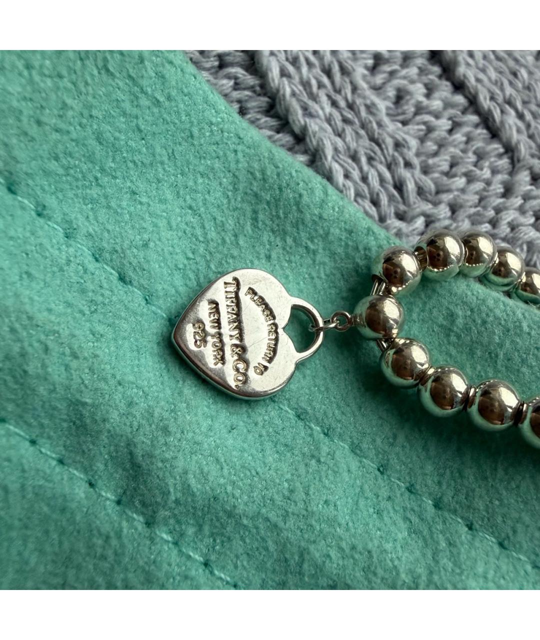 TIFFANY&CO Серебрянный серебряный браслет, фото 5