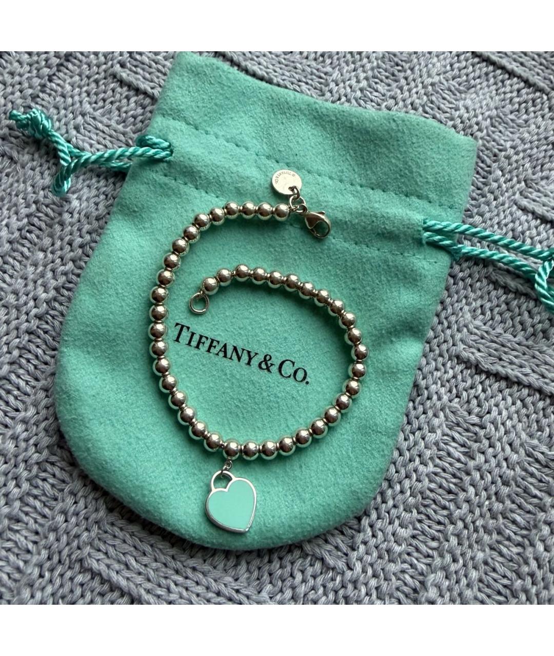 TIFFANY&CO Серебрянный серебряный браслет, фото 9