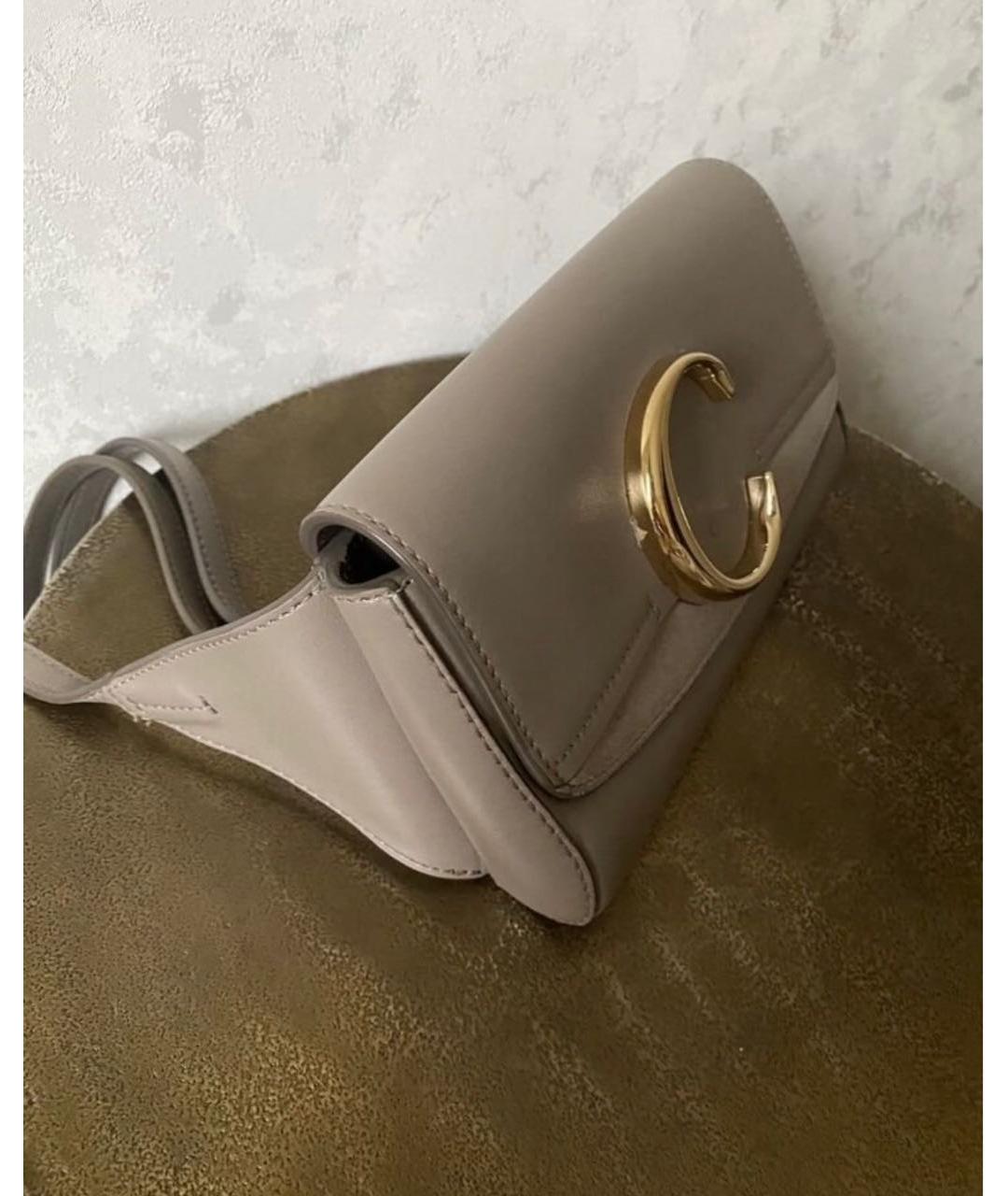 CHLOE Бежевая кожаная поясная сумка, фото 2