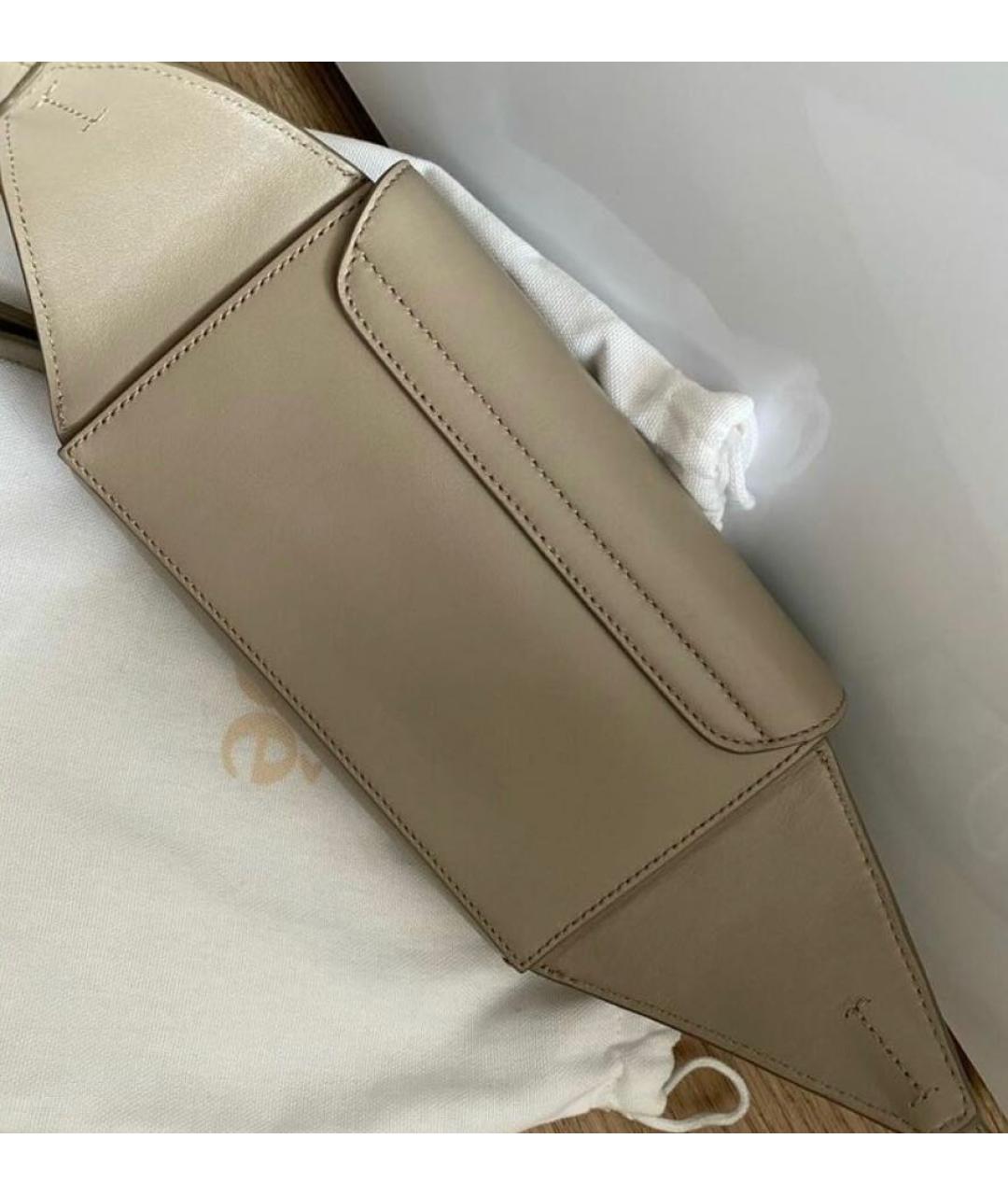 CHLOE Бежевая кожаная поясная сумка, фото 3