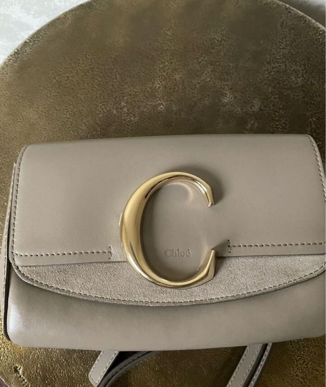 CHLOE Бежевая кожаная поясная сумка, фото 7