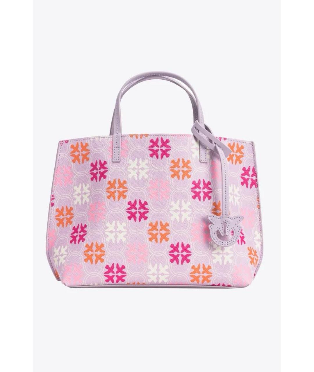 PINKO Розовая сумка с короткими ручками, фото 9