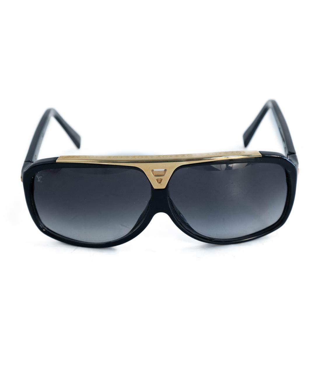 LOUIS VUITTON Черные пластиковые солнцезащитные очки, фото 1