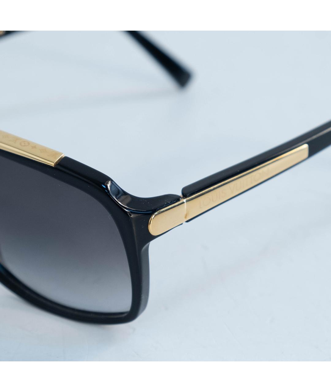LOUIS VUITTON Черные пластиковые солнцезащитные очки, фото 5