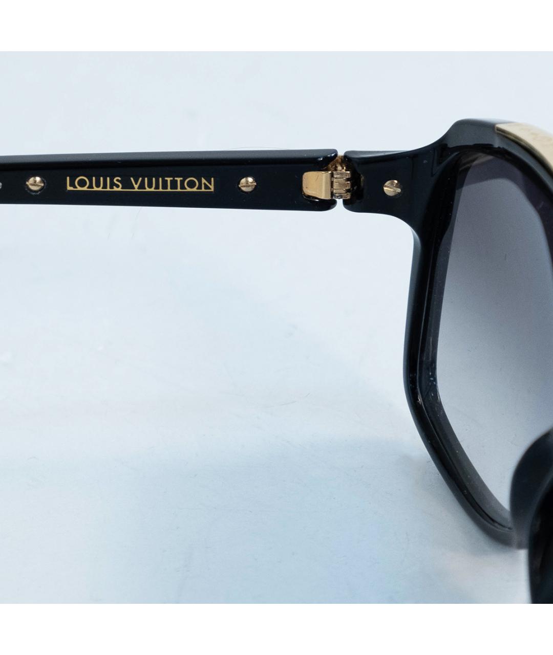 LOUIS VUITTON Черные пластиковые солнцезащитные очки, фото 3