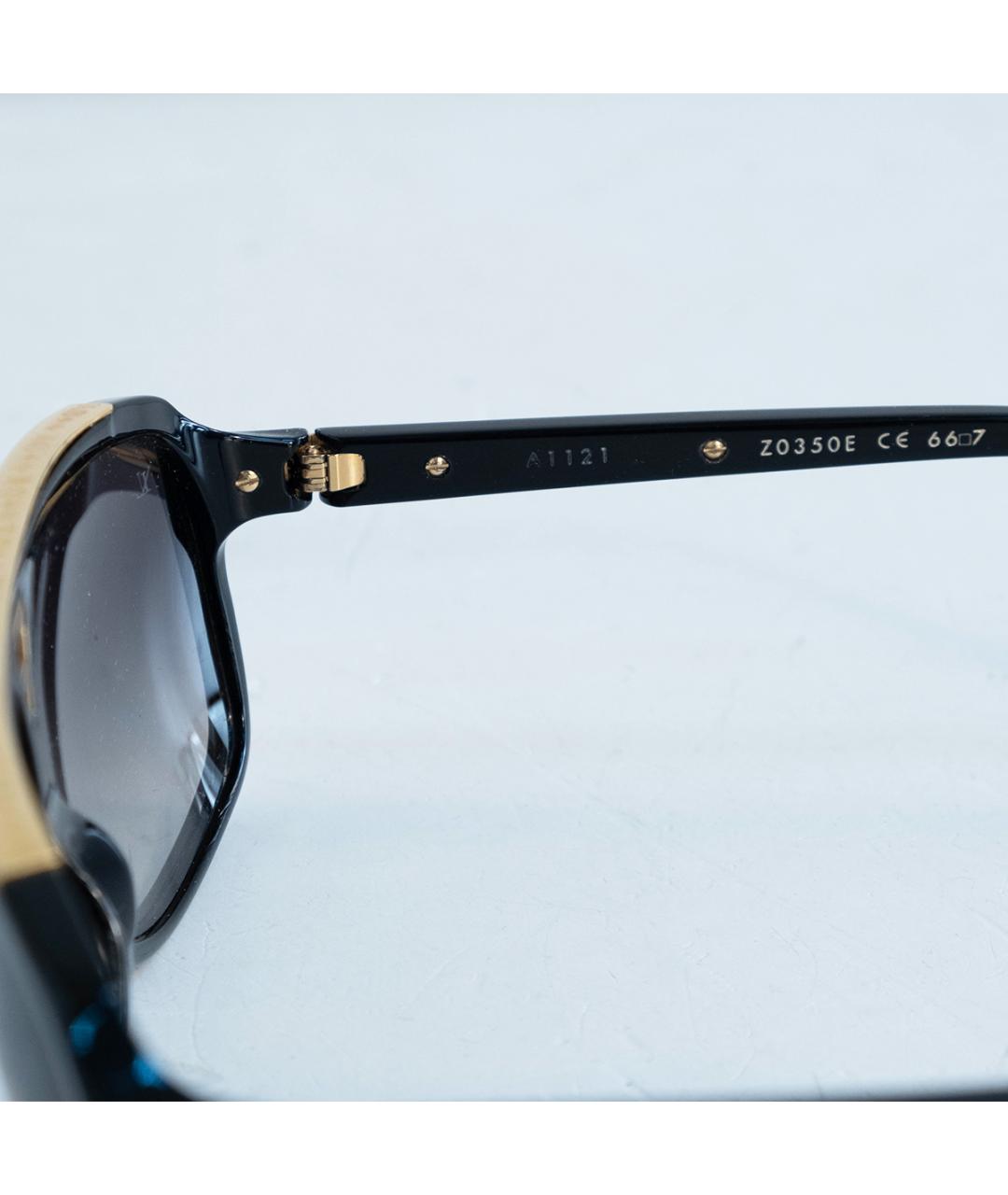 LOUIS VUITTON Черные пластиковые солнцезащитные очки, фото 4