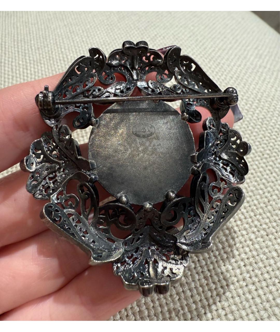 CHANEL Серебряная металлическая булавка / брошь, фото 3