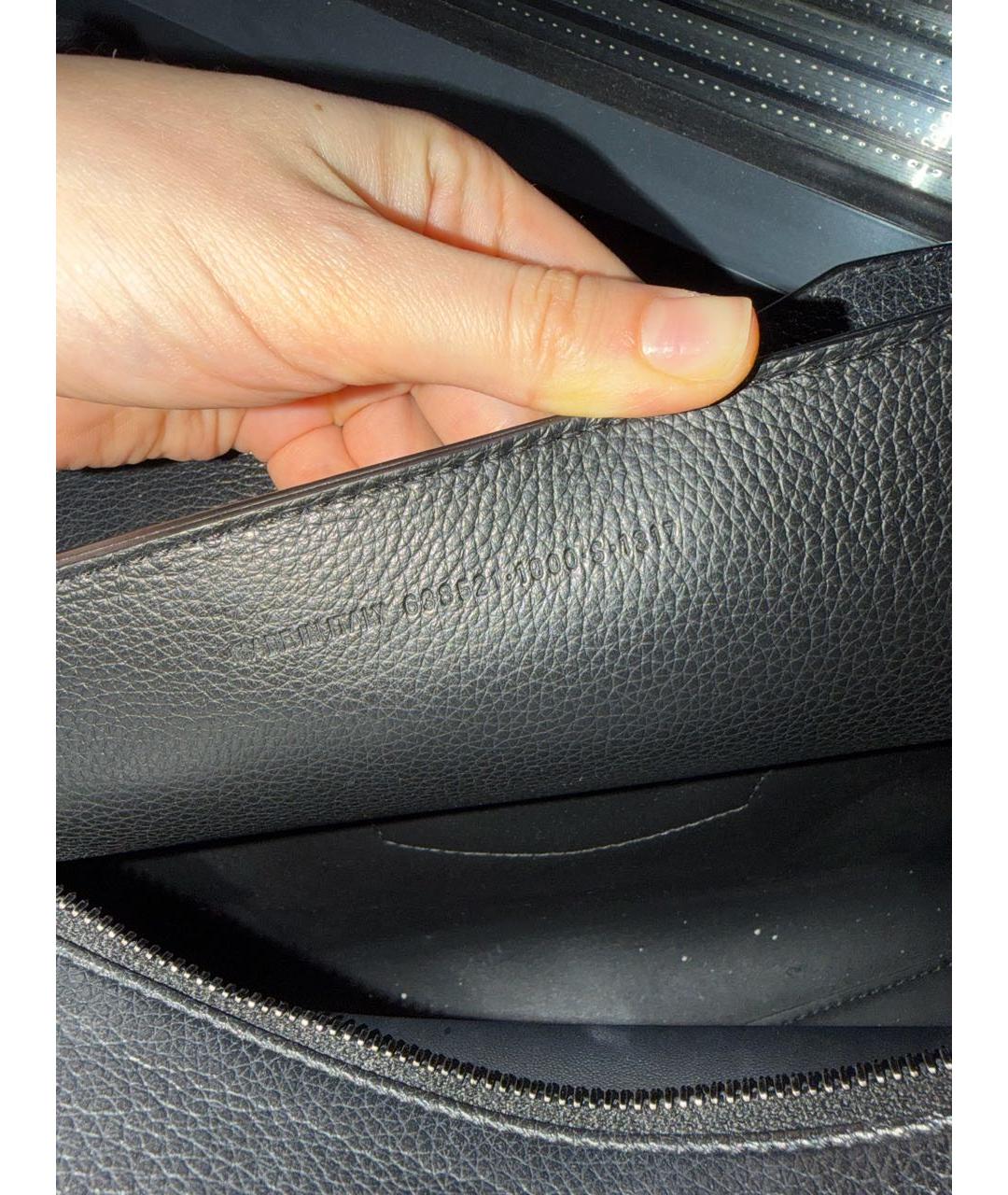 BALENCIAGA Черная кожаная сумка через плечо, фото 8