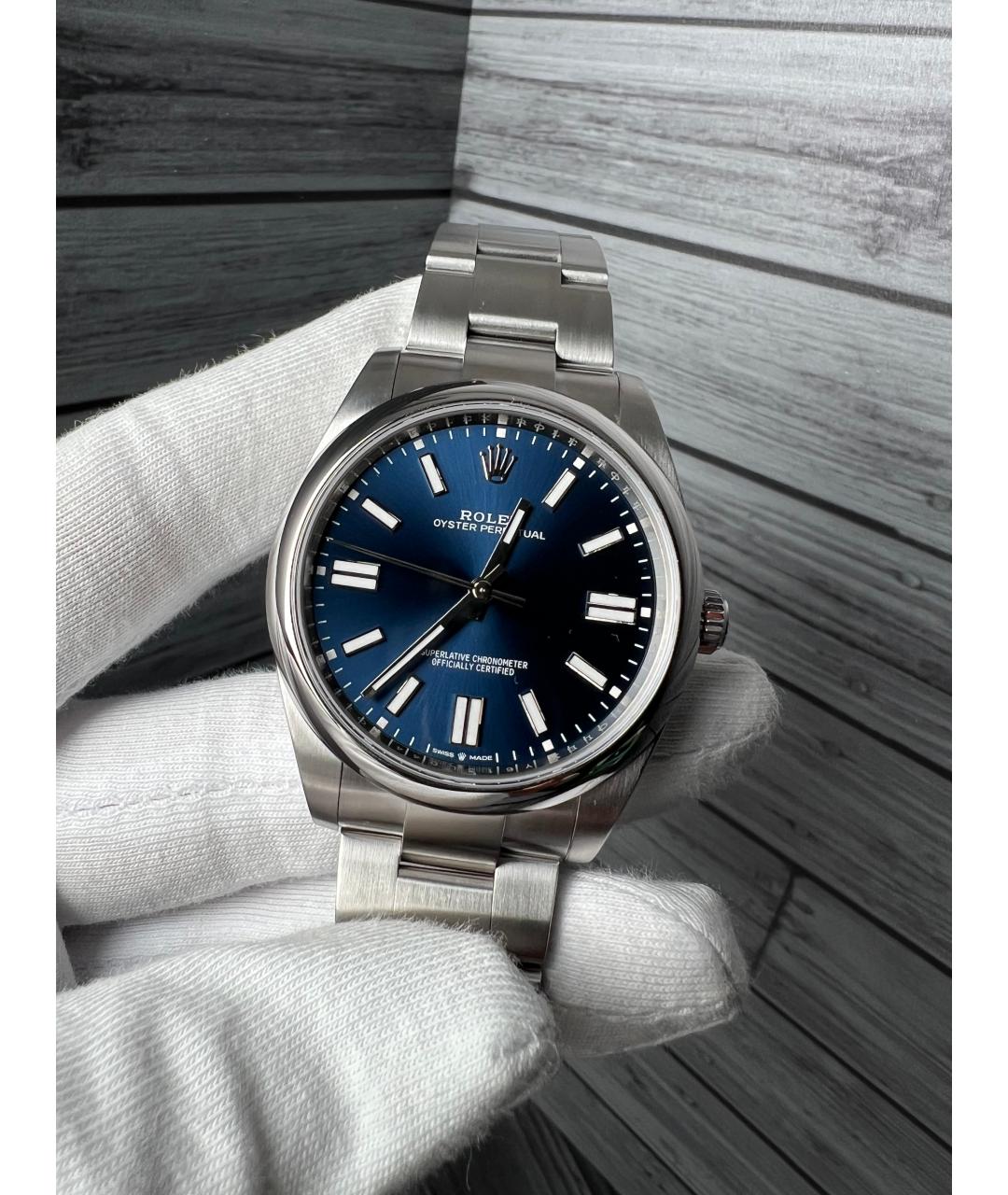 ROLEX Темно-синие часы, фото 9