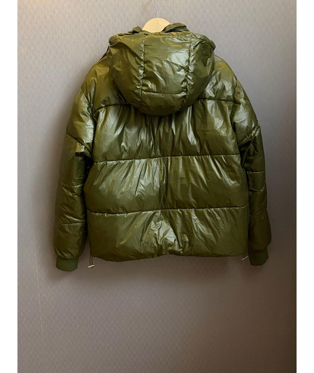 KARL LAGERFELD Зеленый полиэстеровый пуховик, фото 2